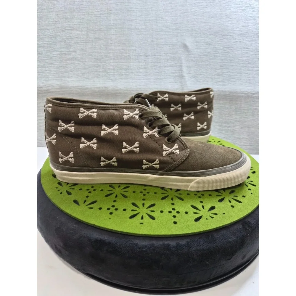 WTAPS x Vans OG Chukka Boot LX Bones Mens 11 Skateboarding Shoes Brown Sneakers